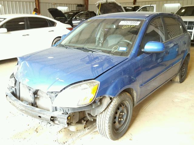 KNADH5A37A6646020 - 2010 KIA RIO LX Կապույտ լուսանկար 2
