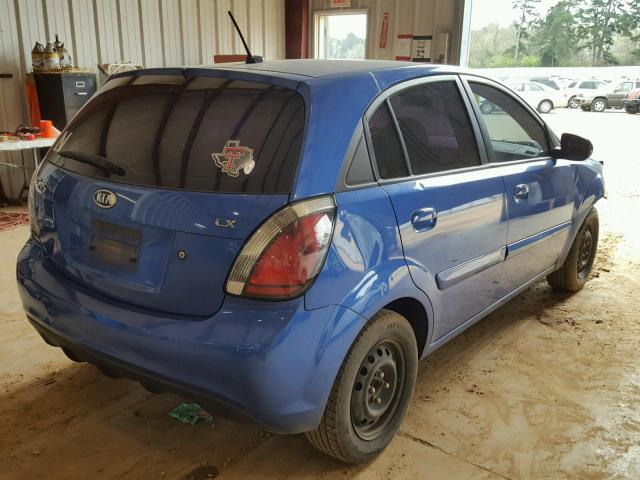KNADH5A37A6646020 - 2010 KIA RIO LX Կապույտ լուսանկար 4