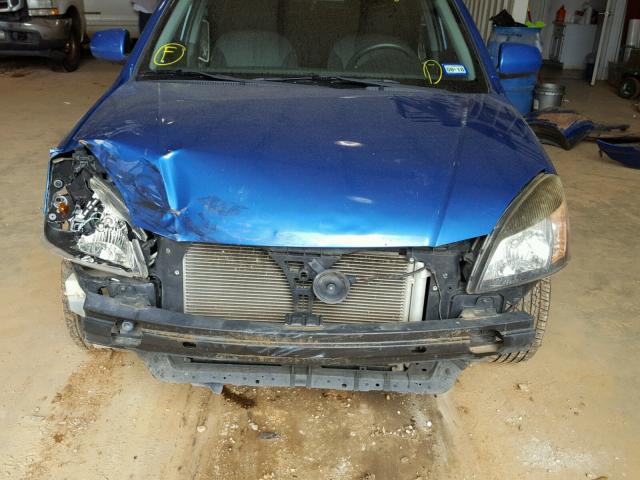 KNADH5A37A6646020 - 2010 KIA RIO LX Կապույտ լուսանկար 9