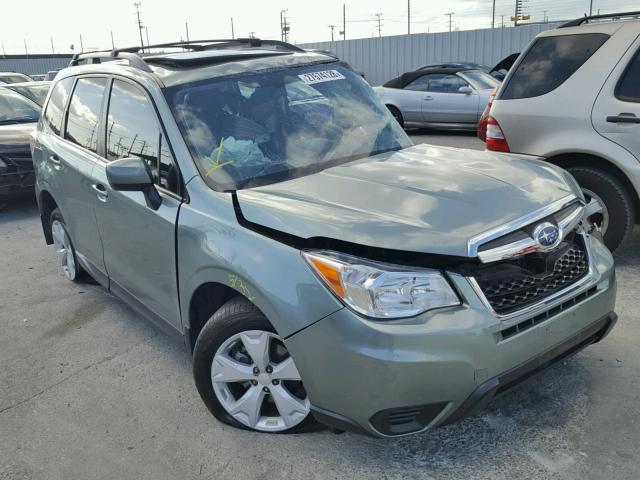 JF2SJADC9GH453823 - 2016 SUBARU FORESTER 2 GREEN photo 1