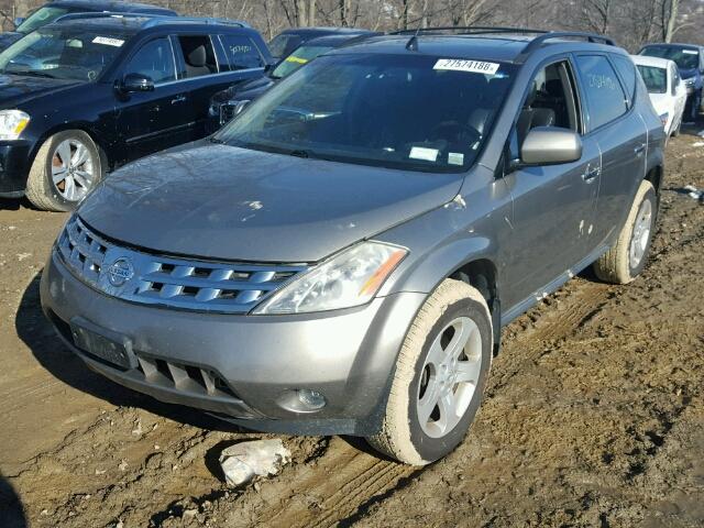 JN8AZ08W74W330616 - 2004 NISSAN MURANO SL GRAY photo 2