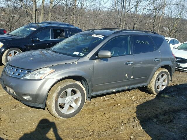 JN8AZ08W74W330616 - 2004 NISSAN MURANO SL GRAY photo 9