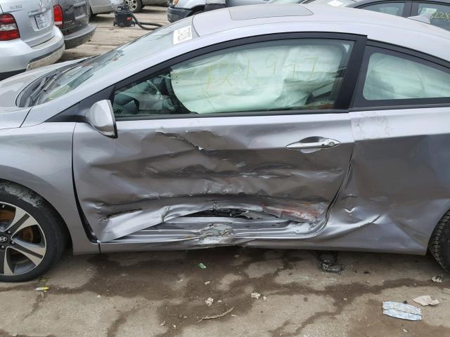 KMHDH6AE0DU005877 - 2013 HYUNDAI ELANTRA CO GRAY photo 10