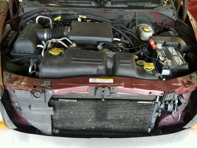 1D4HS58N03F508466 - 2003 DODGE DURANGO SL BURGUNDY photo 7