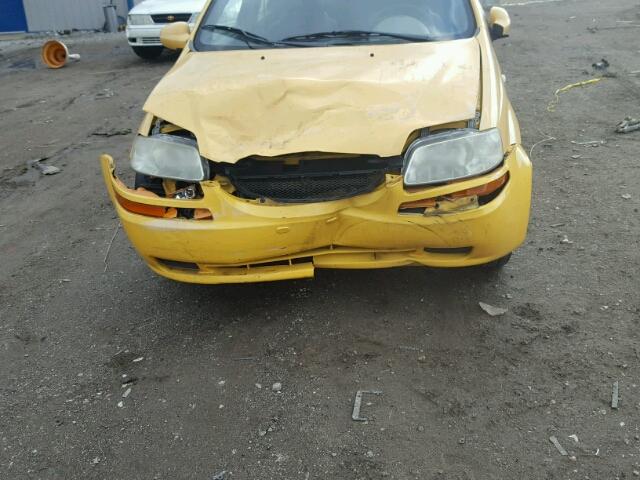 KL1TD62625B323958 - 2005 CHEVROLET AVEO BASE Sarı foto 10