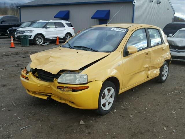 KL1TD62625B323958 - 2005 CHEVROLET AVEO BASE Sarı foto 2