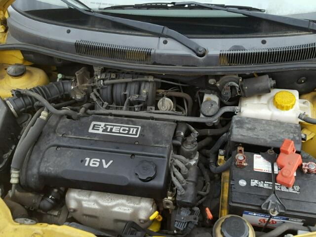 KL1TD62625B323958 - 2005 CHEVROLET AVEO BASE Sarı foto 7