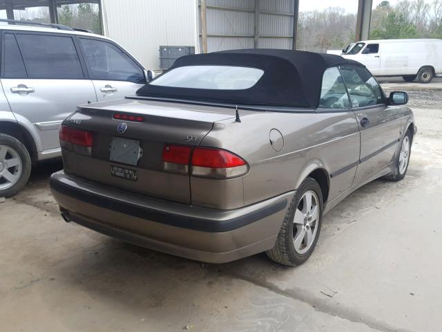 YS3DF78K727016133 - 2002 SAAB 9-3 SE BROWN photo 4