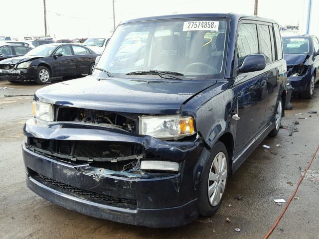 JTLKT324350190695 - 2005 TOYOTA SCION XB BLUE photo 2
