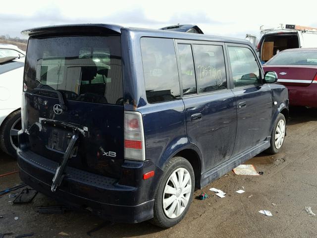 JTLKT324350190695 - 2005 TOYOTA SCION XB BLUE photo 4