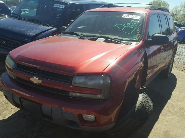 1GNES16S126114398 - 2002 CHEVROLET TRAILBLAZE RED photo 2