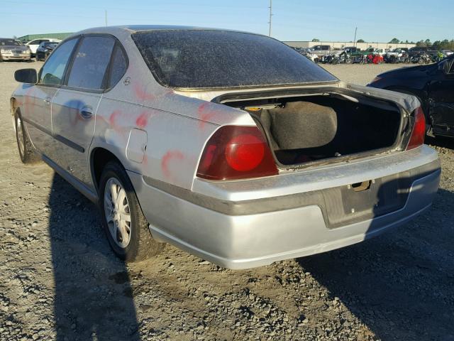 2G1WF52E239105138 - 2003 CHEVROLET IMPALA SILVER photo 3