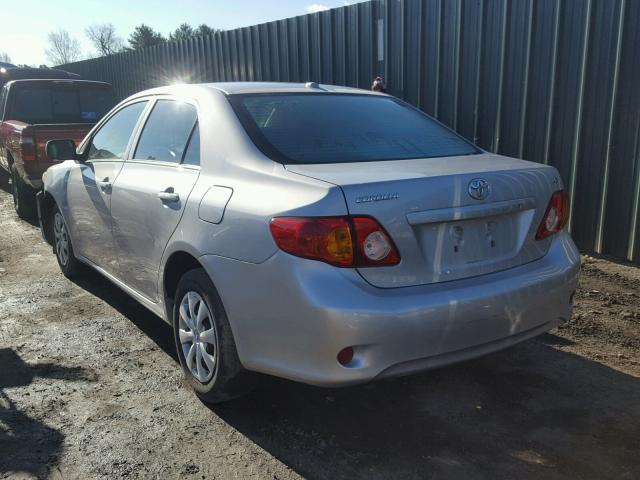 1NXBU4EEXAZ355966 - 2010 TOYOTA COROLLA BA SILVER photo 3