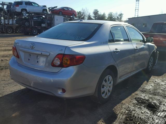 1NXBU4EEXAZ355966 - 2010 TOYOTA COROLLA BA SILVER photo 4