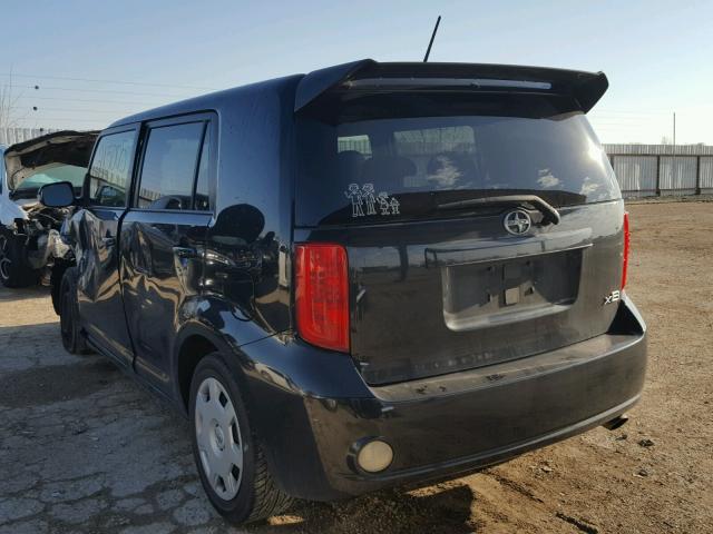 JTLKE50EX81013741 - 2008 TOYOTA SCION XB BLACK photo 3