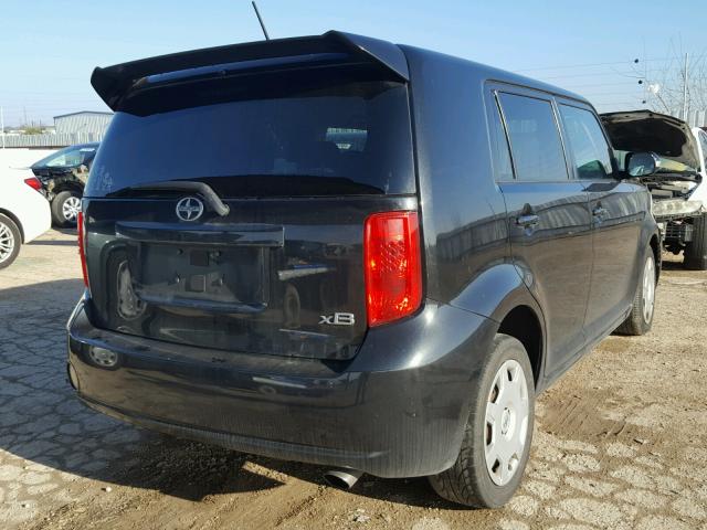 JTLKE50EX81013741 - 2008 TOYOTA SCION XB BLACK photo 4