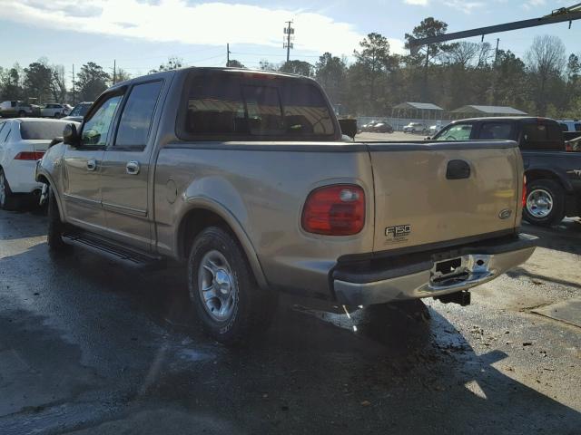 1FTRW07L01KA23502 - 2001 FORD F150 SUPER GOLD photo 3