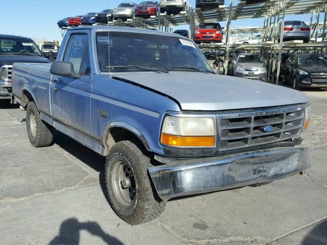 1FTEF14N2TLA33875 - 1996 FORD F150 BLUE photo 1