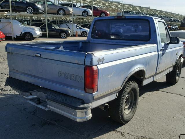 1FTEF14N2TLA33875 - 1996 FORD F150 BLUE photo 4