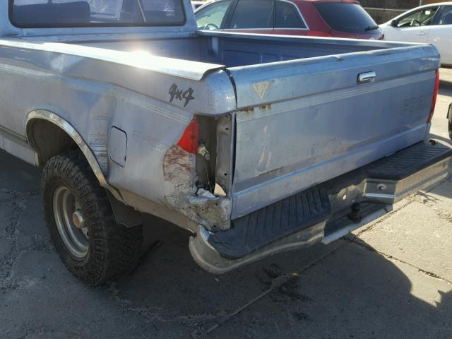 1FTEF14N2TLA33875 - 1996 FORD F150 BLUE photo 9