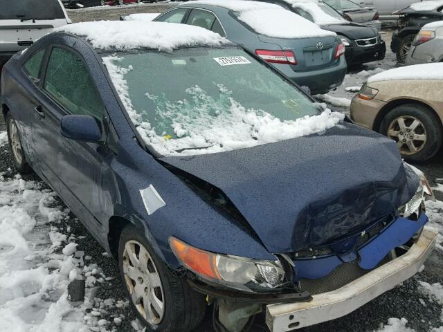 2HGFG12677H529708 - 2007 HONDA CIVIC LX BLUE photo 1