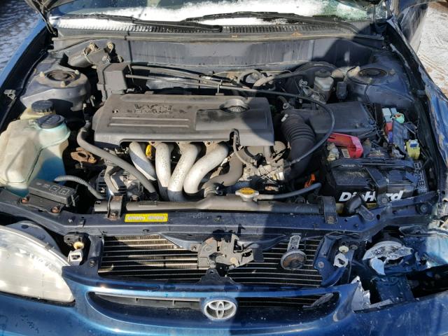 2T1BR12E5YC328674 - 2000 TOYOTA COROLLA VE BLUE photo 7