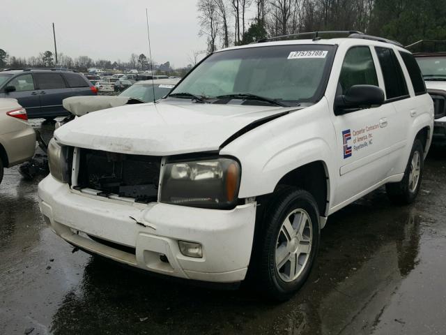 1GNDS13S772110547 - 2007 CHEVROLET TRAILBLAZE WHITE photo 2