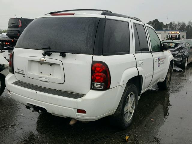 1GNDS13S772110547 - 2007 CHEVROLET TRAILBLAZE WHITE photo 4