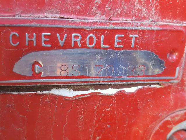 C58S179933 - 1958 CHEVROLET BISCAYNE RED photo 10