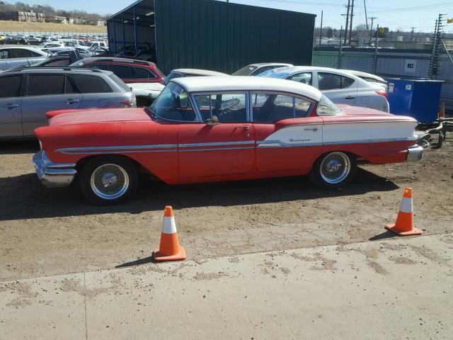 C58S179933 - 1958 CHEVROLET BISCAYNE RED photo 9