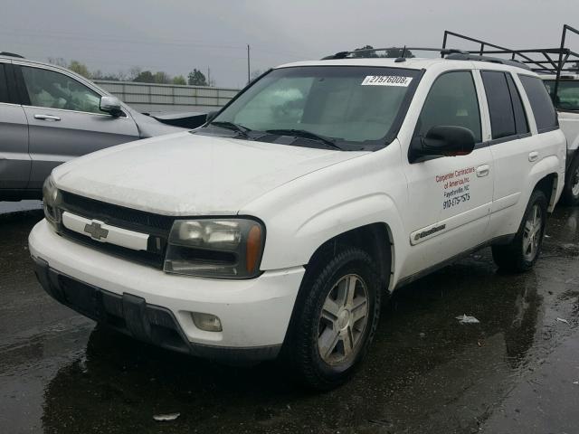 1GNDS13S042173291 - 2004 CHEVROLET TRAILBLAZE WHITE photo 2