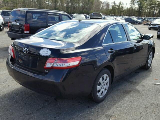 4T1BF3EK3BU179662 - 2011 TOYOTA CAMRY BASE BLACK photo 4