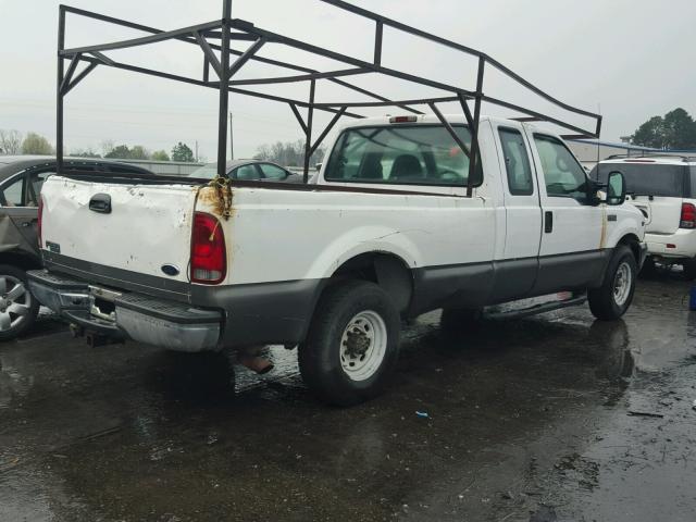 1FTNX20L82ED42292 - 2002 FORD F250 SUPER WHITE photo 4