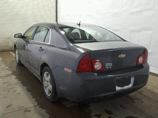 1G1ZG57B88F181793 - 2008 CHEVROLET MALIBU LS GRAY photo 3