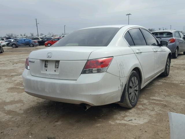 JHMCP26338C077945 - 2008 HONDA ACCORD LX WHITE photo 4