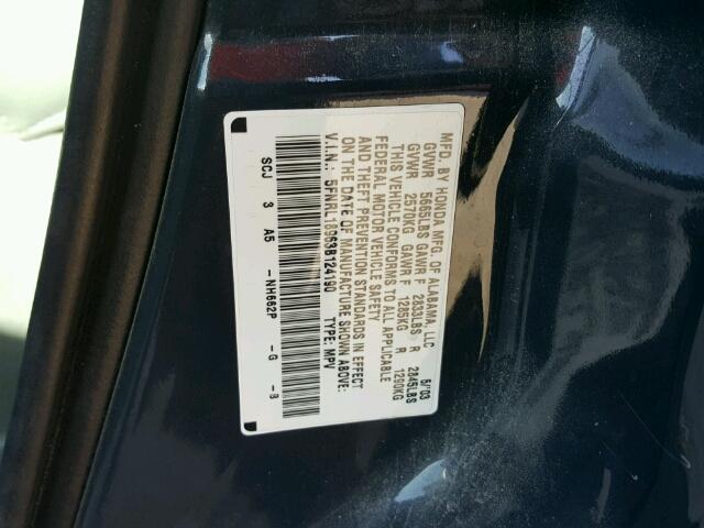 5FNRL18963B124190 - 2003 HONDA ODYSSEY EX BLUE photo 10