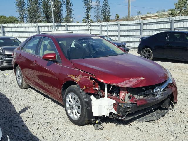 4T1BF1FK1FU994287 - 2015 TOYOTA CAMRY LE RED photo 1