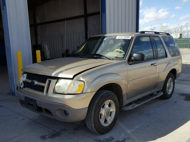1FMYU60E32UD70047 - 2002 FORD EXPLORER S TAN photo 2