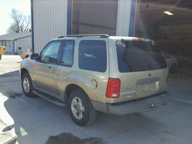 1FMYU60E32UD70047 - 2002 FORD EXPLORER S TAN photo 3
