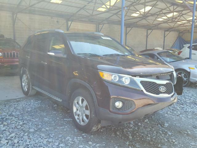 5XYKT3A13BG169967 - 2011 KIA SORENTO BA MAROON photo 1