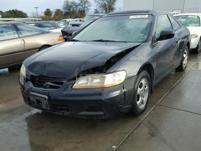 1HGCG32781A005707 - 2001 HONDA ACCORD EX BLACK photo 2