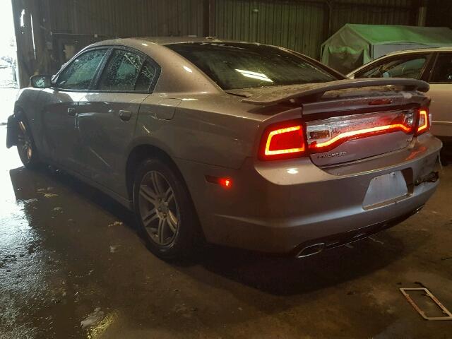 2C3CDXCT6DH611771 - 2013 DODGE CHARGER R/ GRAY photo 3