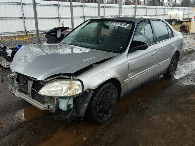 2HGEJ6617XH532293 - 1999 HONDA CIVIC BASE SILVER photo 2