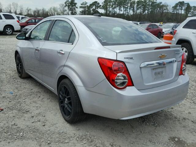 1G1JE5SB5F4203199 - 2015 CHEVROLET SONIC LTZ GRAY photo 3