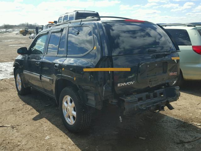 1GKDT13S532342181 - 2003 GMC ENVOY BLACK photo 3