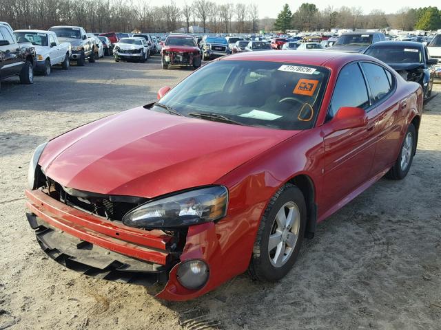 2G2WP552281119508 - 2008 PONTIAC GRAND PRIX RED photo 2