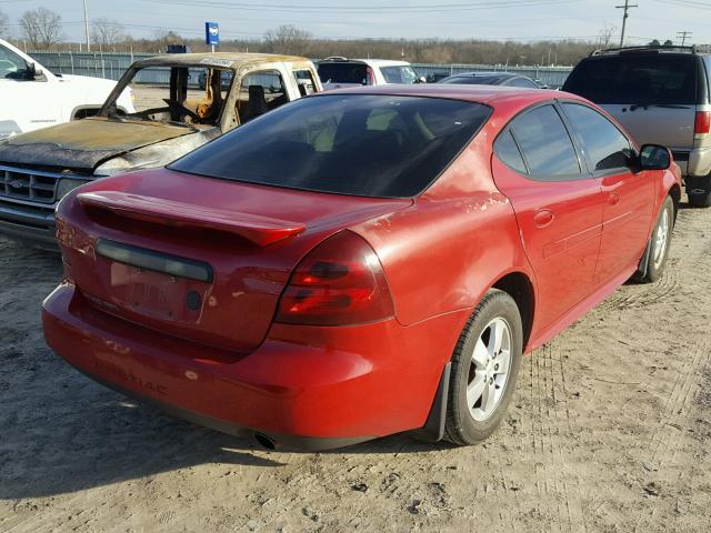 2G2WP552281119508 - 2008 PONTIAC GRAND PRIX RED photo 4