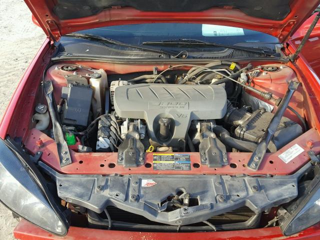 2G2WP552281119508 - 2008 PONTIAC GRAND PRIX RED photo 7