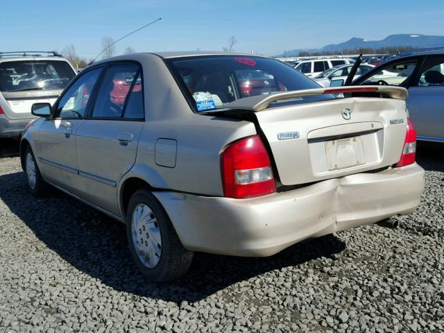 JM1BJ2227X0171242 - 1999 MAZDA PROTEGE DX TAN photo 3