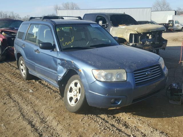 JF1SG63677G728638 - 2007 SUBARU FORESTER 2 BLUE photo 1